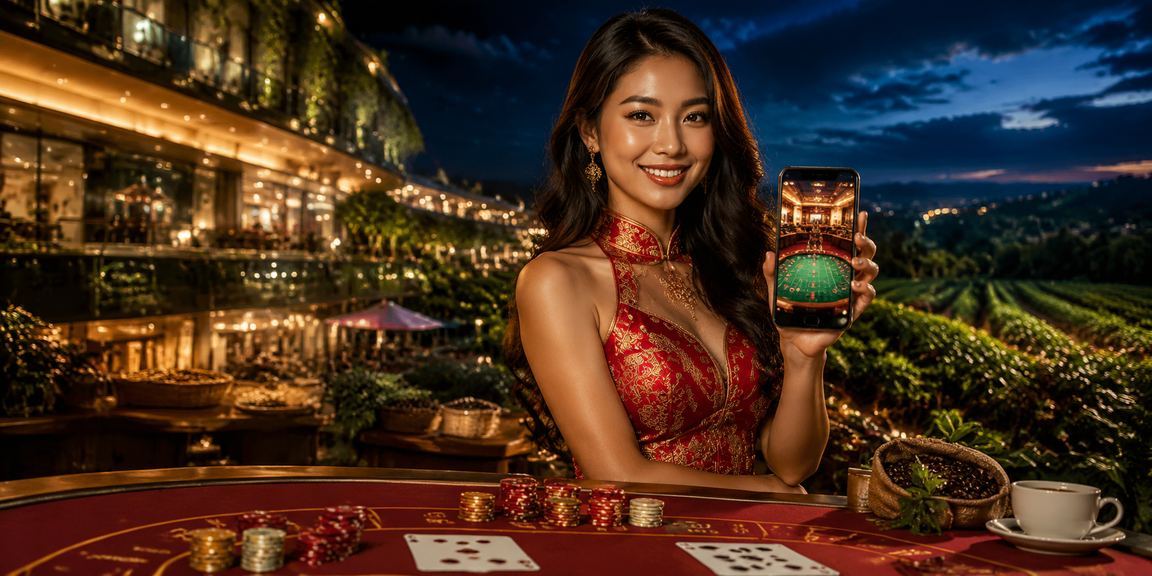 Nhóm bạn chơi Poker đêm tại Hạ Long Bay với oklive trên màn hình