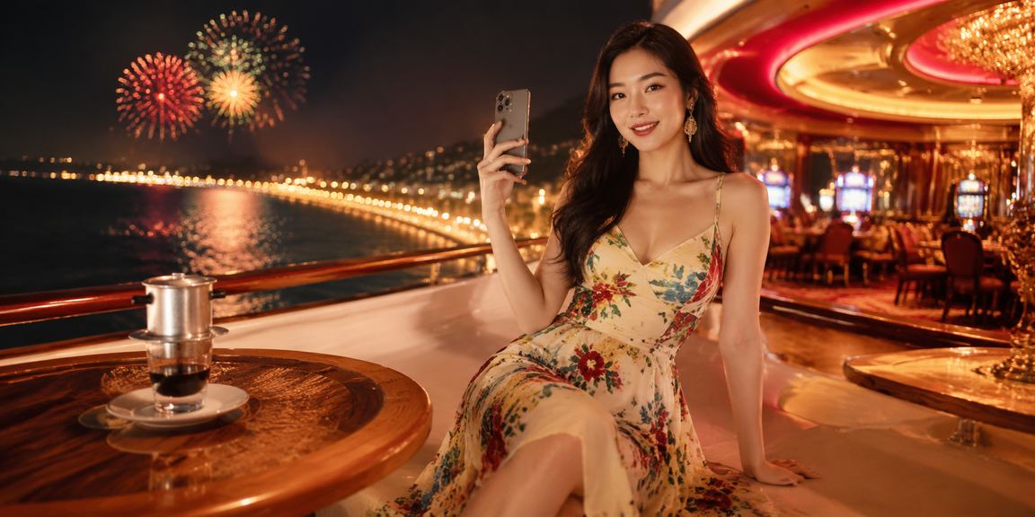 Người dùng uống cà phê sáng tại Mũi Né, kiểm tra kết quả casino trên điện thoại